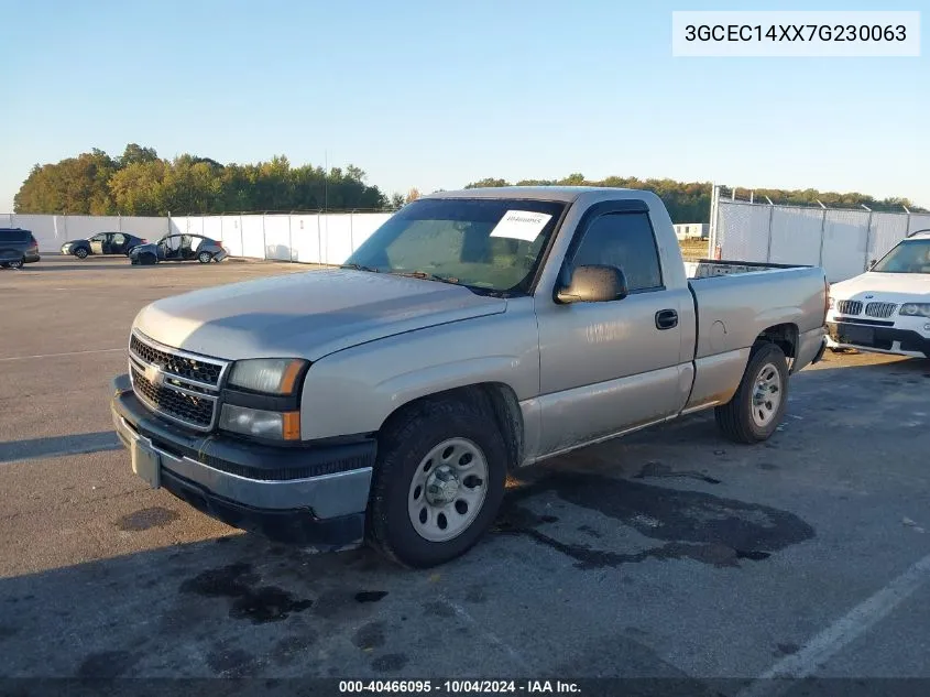 2007 Chevrolet Silverado 1500 Classic Work Truck VIN: 3GCEC14XX7G230063 Lot: 40466095