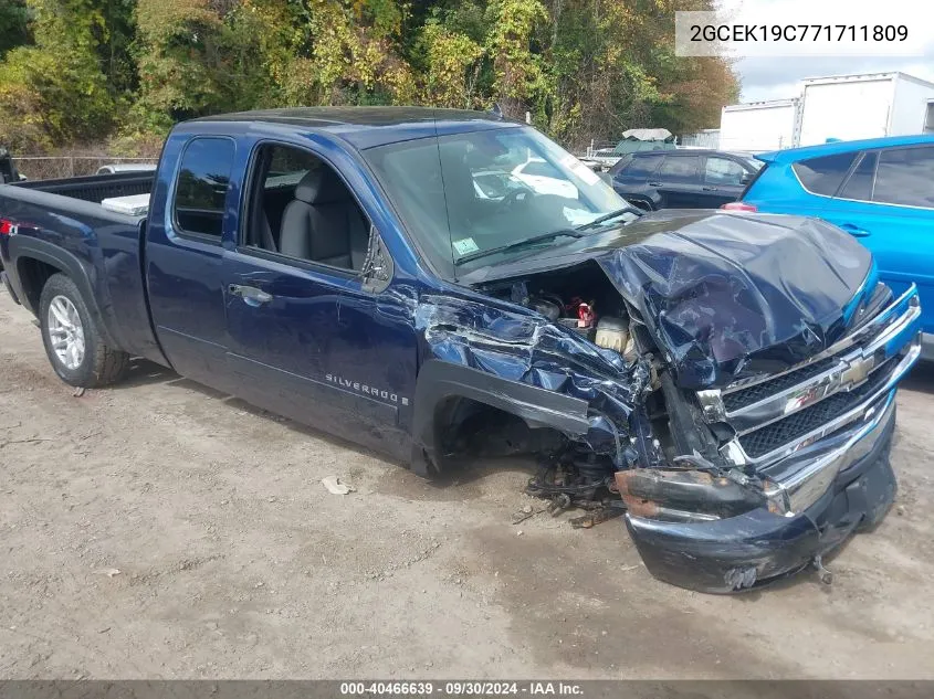 2007 Chevrolet Silverado 1500 K1500 VIN: 2GCEK19C771711809 Lot: 40466639