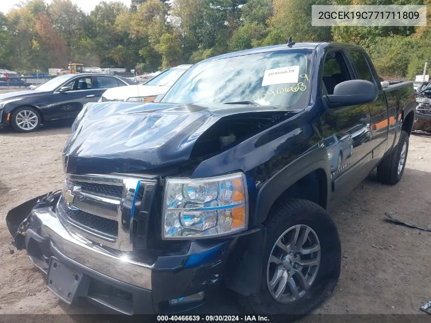 2007 Chevrolet Silverado 1500 K1500 VIN: 2GCEK19C771711809 Lot: 40466639