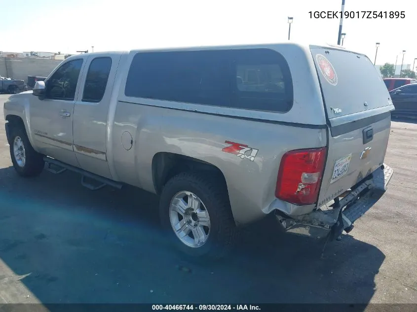 2007 Chevrolet Silverado 1500 Ltz VIN: 1GCEK19017Z541895 Lot: 40466744