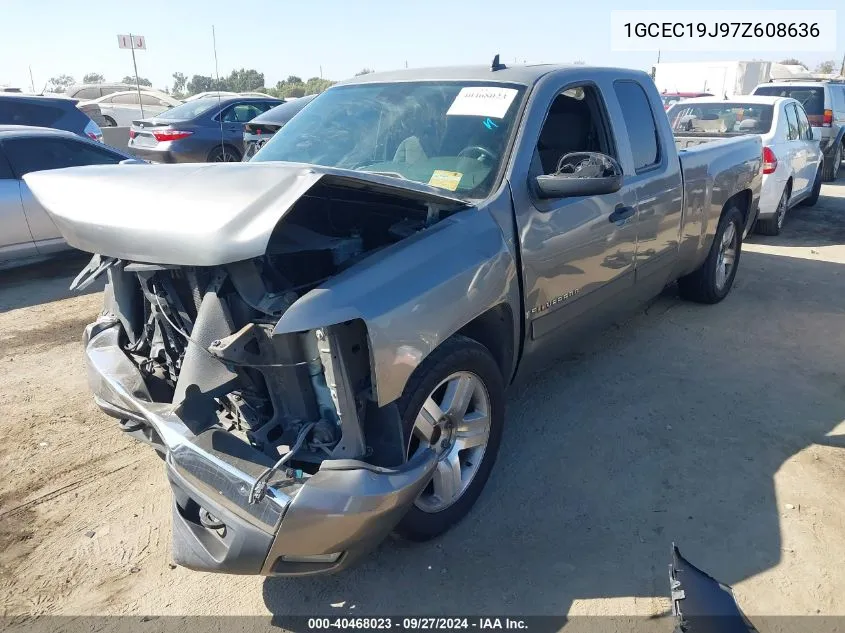 2007 Chevrolet Silverado 1500 Lt1 VIN: 1GCEC19J97Z608636 Lot: 40468023