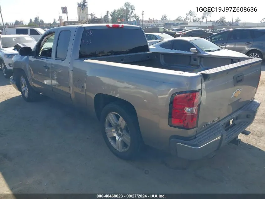 2007 Chevrolet Silverado 1500 Lt1 VIN: 1GCEC19J97Z608636 Lot: 40468023