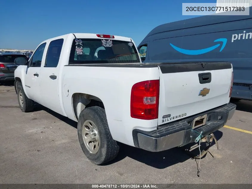 2GCEC13C771517383 2007 Chevrolet Silverado C1500 Crew Cab