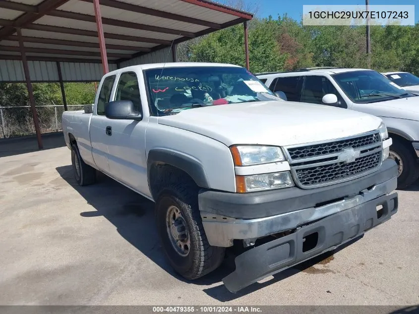 2007 Chevrolet Silverado 2500Hd Classic Work Truck VIN: 1GCHC29UX7E107243 Lot: 40479355