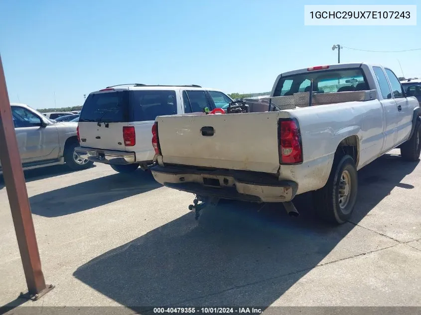 2007 Chevrolet Silverado 2500Hd Classic Work Truck VIN: 1GCHC29UX7E107243 Lot: 40479355