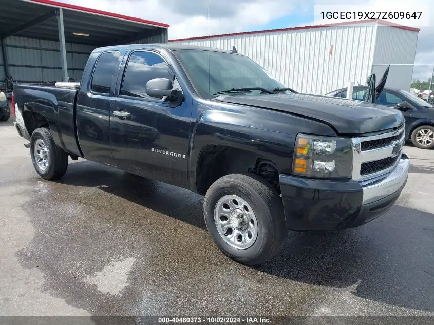 2007 Chevrolet Silverado 1500 Work Truck VIN: 1GCEC19X27Z609647 Lot: 40480373