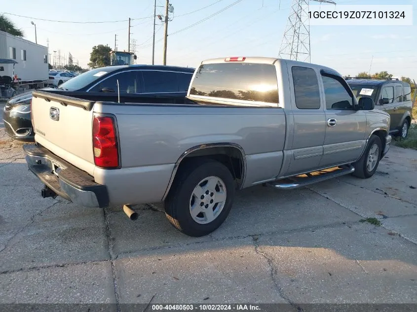 2007 Chevrolet Silverado 1500 Classic Lt1 VIN: 1GCEC19Z07Z101324 Lot: 40480503