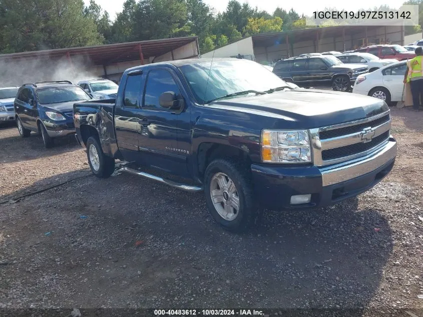 2007 Chevrolet Silverado 1500 Lt1 VIN: 1GCEK19J97Z513142 Lot: 40483612