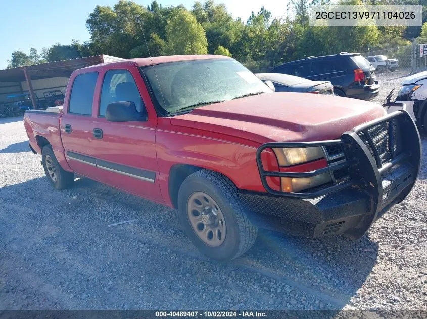 2007 Chevrolet Silverado 1500 Classic Ls VIN: 2GCEC13V971104026 Lot: 40489407