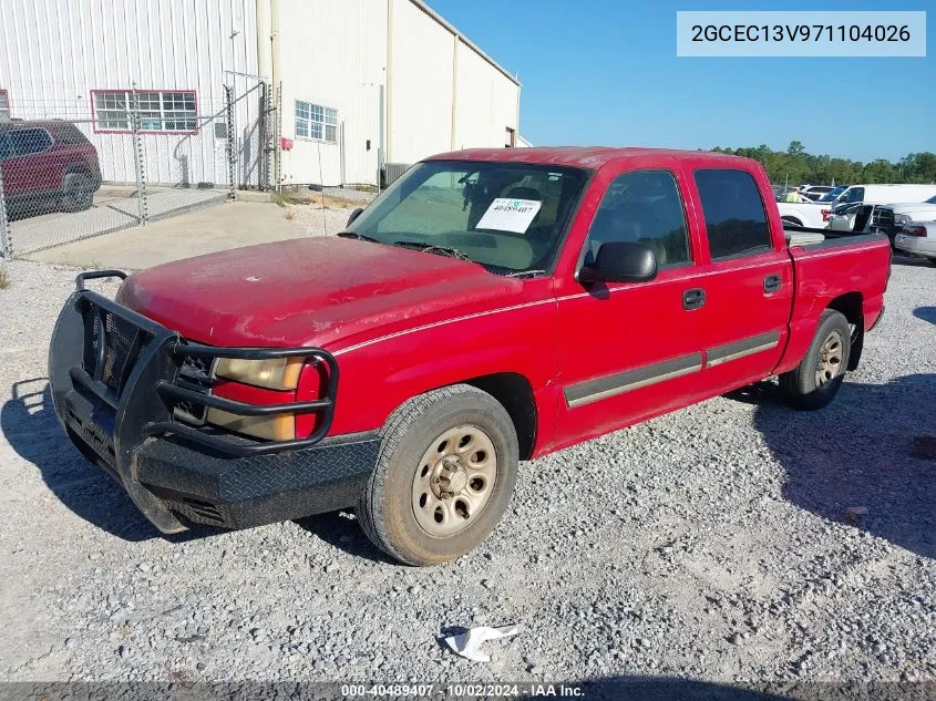 2007 Chevrolet Silverado 1500 Classic Ls VIN: 2GCEC13V971104026 Lot: 40489407