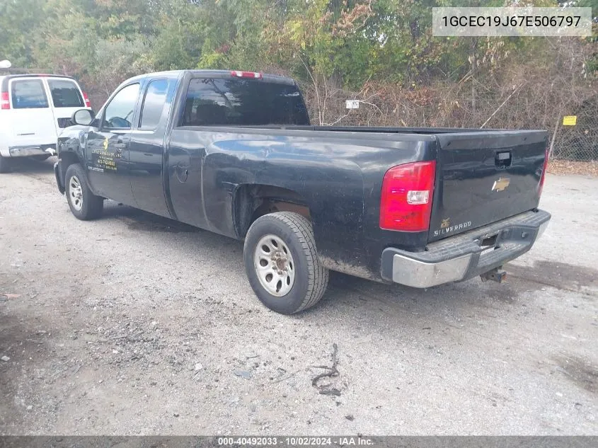 2007 Chevrolet Silverado 1500 Work Truck VIN: 1GCEC19J67E506797 Lot: 40492033