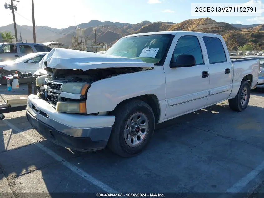 2007 Chevrolet Silverado 1500 Classic Ls VIN: 2GCEC13V271152791 Lot: 40494163