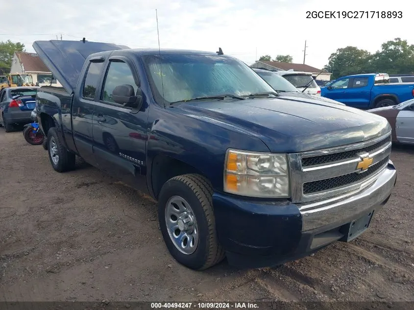 2007 Chevrolet Silverado K1500 VIN: 2GCEK19C271718893 Lot: 40494247