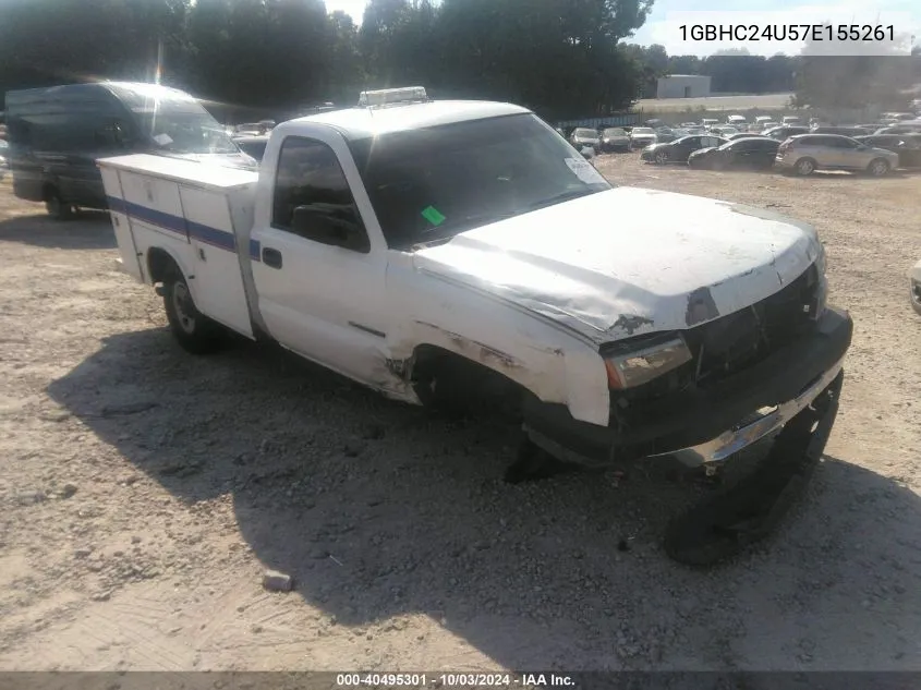 2007 Chevrolet Silverado 2500Hd Classic Work Truck VIN: 1GBHC24U57E155261 Lot: 40495301