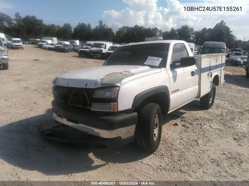 1GBHC24U57E155261 2007 Chevrolet Silverado 2500Hd Classic Work Truck