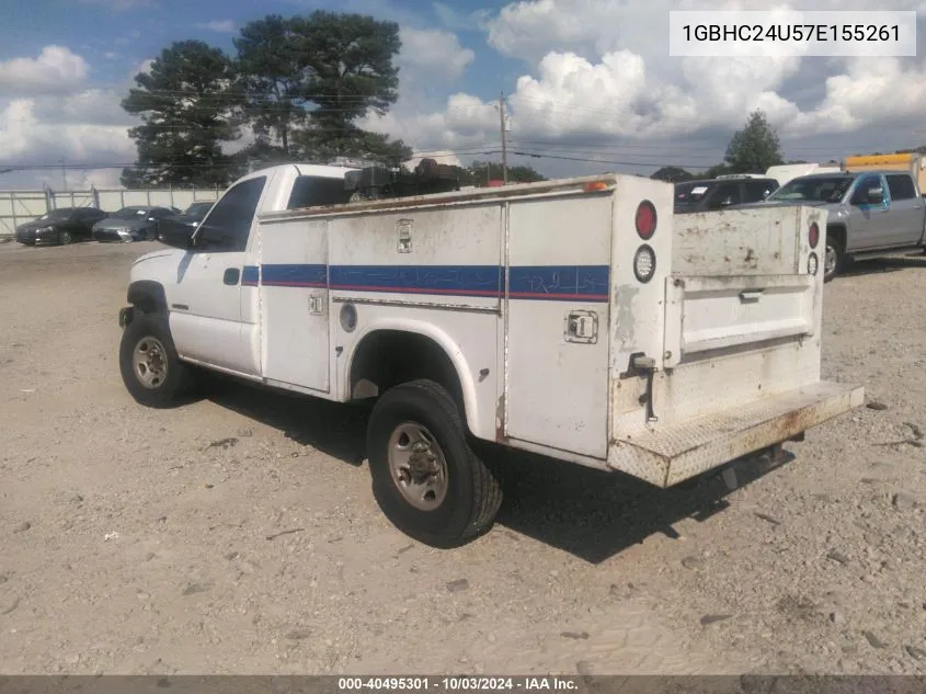 2007 Chevrolet Silverado 2500Hd Classic Work Truck VIN: 1GBHC24U57E155261 Lot: 40495301