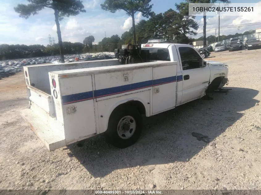 2007 Chevrolet Silverado 2500Hd Classic Work Truck VIN: 1GBHC24U57E155261 Lot: 40495301