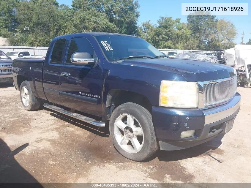 2GCEC19J171618926 2007 Chevrolet Silverado 1500 Lt1