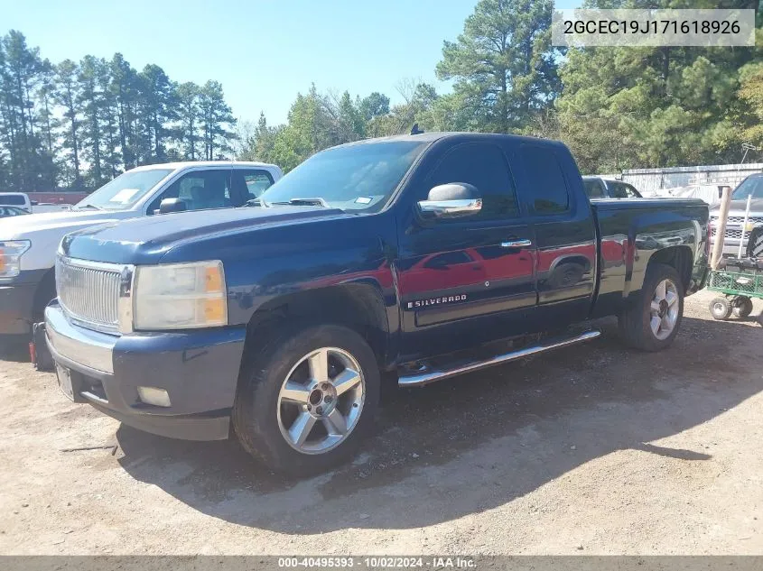 2007 Chevrolet Silverado 1500 Lt1 VIN: 2GCEC19J171618926 Lot: 40495393