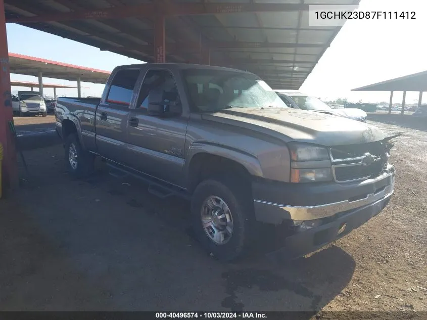 2007 Chevrolet Silverado 2500Hd Classic Lt3 VIN: 1GCHK23D87F111412 Lot: 40496574