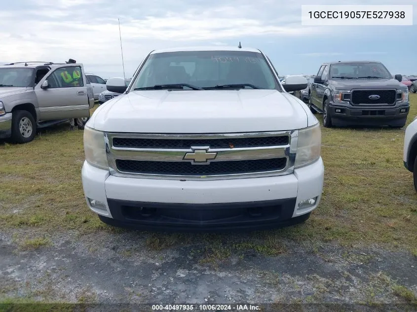 2007 Chevrolet Silverado 1500 C1500 VIN: 1GCEC19057E527938 Lot: 40497935