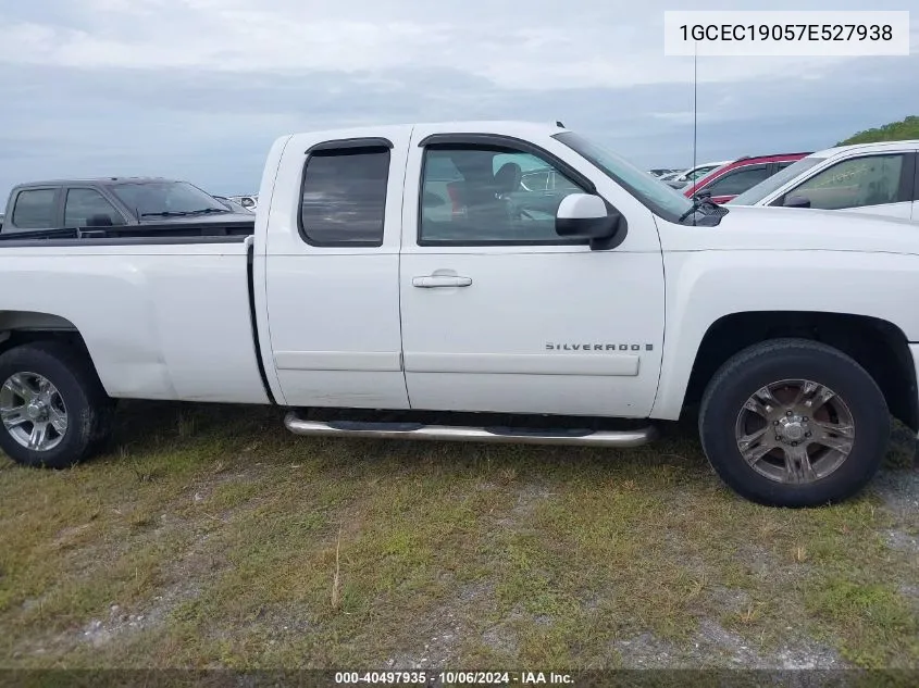 2007 Chevrolet Silverado 1500 C1500 VIN: 1GCEC19057E527938 Lot: 40497935