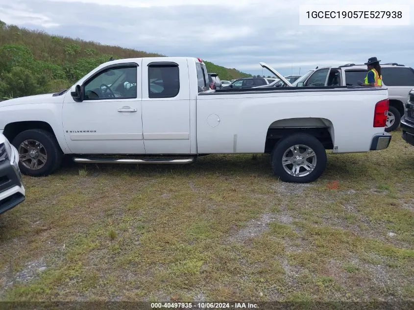 2007 Chevrolet Silverado 1500 C1500 VIN: 1GCEC19057E527938 Lot: 40497935