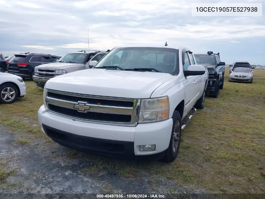 2007 Chevrolet Silverado 1500 C1500 VIN: 1GCEC19057E527938 Lot: 40497935