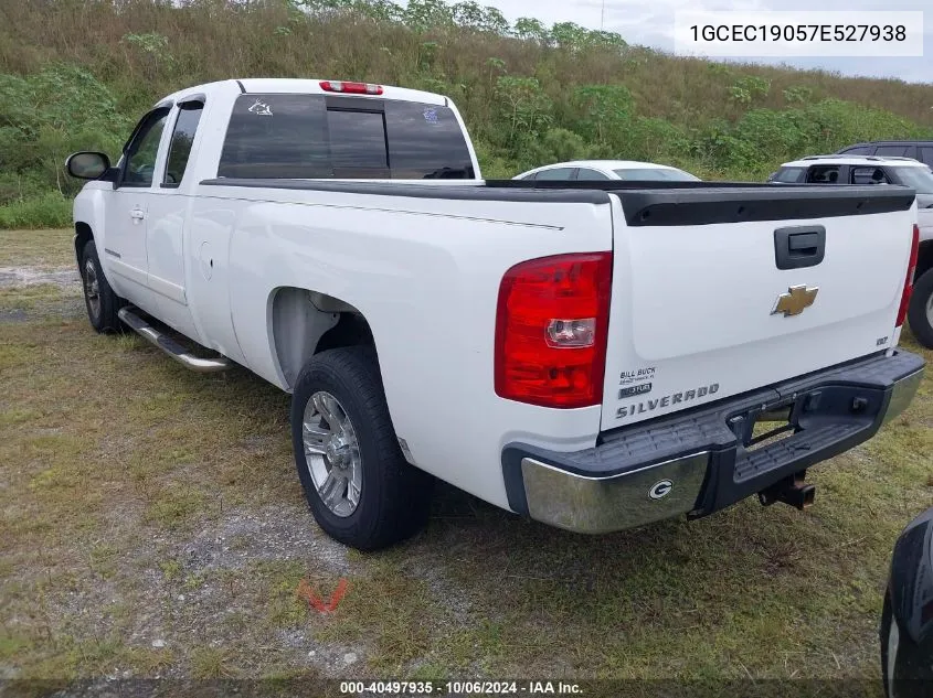 2007 Chevrolet Silverado 1500 C1500 VIN: 1GCEC19057E527938 Lot: 40497935