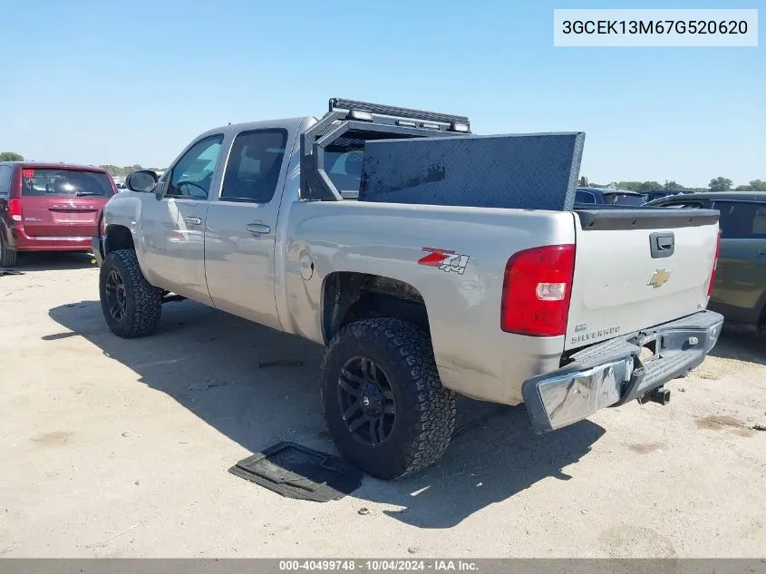 2007 Chevrolet Silverado 1500 Ltz VIN: 3GCEK13M67G520620 Lot: 40499748