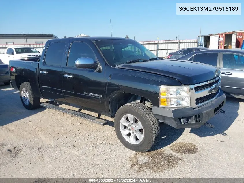 2007 Chevrolet Silverado 1500 Lt2 VIN: 3GCEK13M27G516189 Lot: 40502692