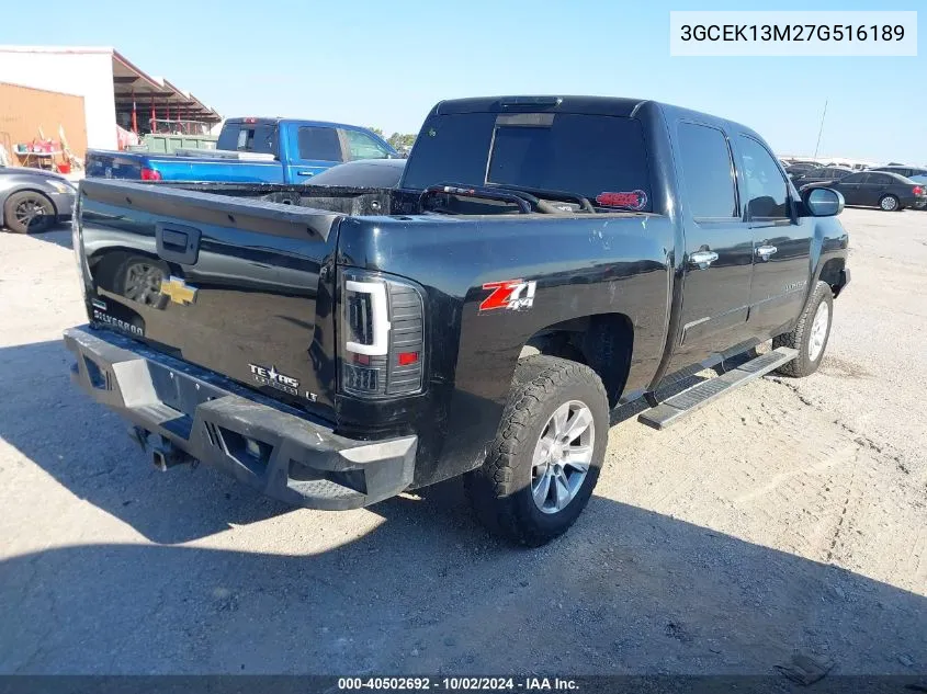 2007 Chevrolet Silverado 1500 Lt2 VIN: 3GCEK13M27G516189 Lot: 40502692