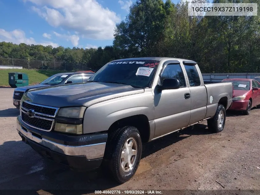 2007 Chevrolet Silverado 1500 Classic Work Truck VIN: 1GCEC19X37Z119198 Lot: 40502776