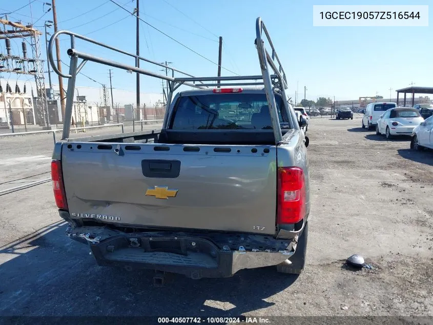 2007 Chevrolet Silverado 1500 C1500 VIN: 1GCEC19057Z516544 Lot: 40507742