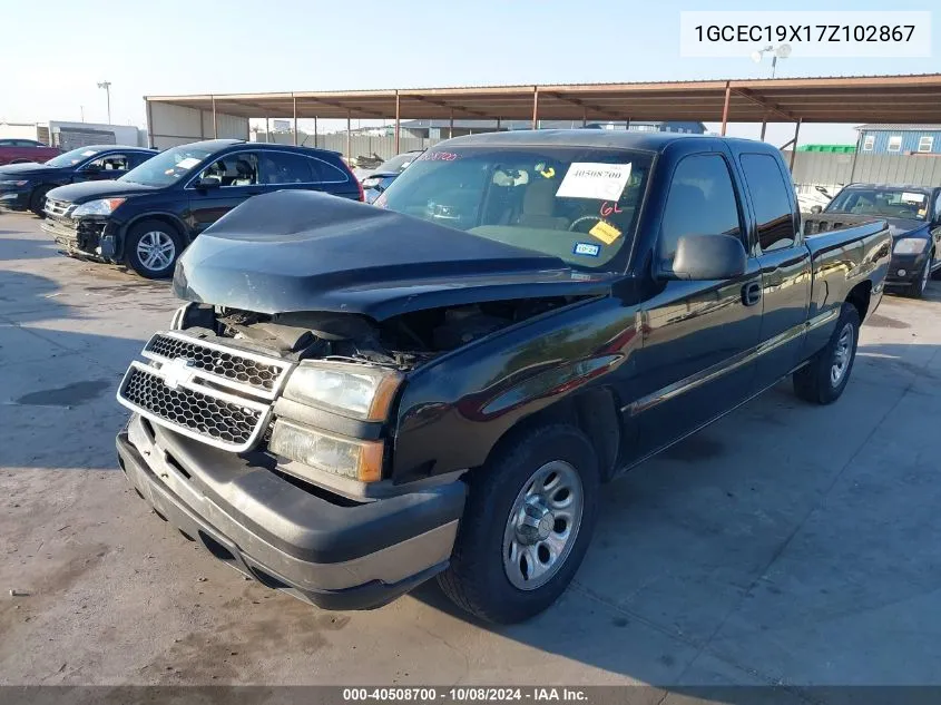 2007 Chevrolet Silverado C1500 Classic VIN: 1GCEC19X17Z102867 Lot: 40508700