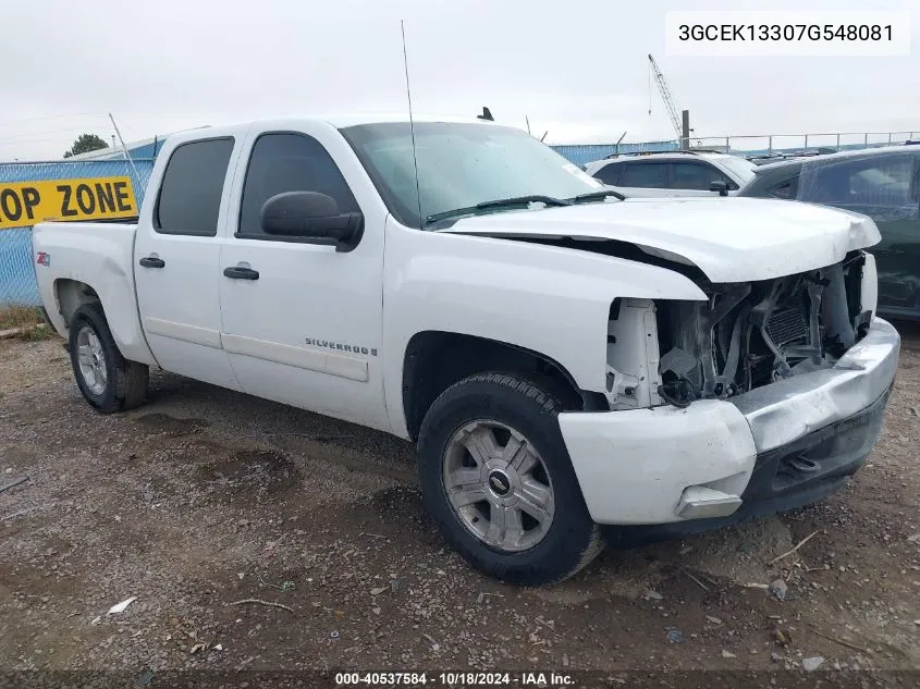 2007 Chevrolet Silverado 1500 Lt1 VIN: 3GCEK13307G548081 Lot: 40537584