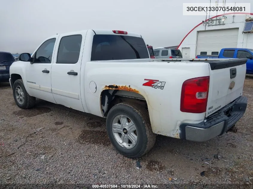 2007 Chevrolet Silverado 1500 Lt1 VIN: 3GCEK13307G548081 Lot: 40537584