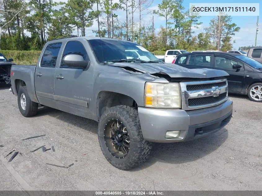 2007 Chevrolet Silverado 1500 Ltz VIN: 2GCEK13M171511140 Lot: 40540585