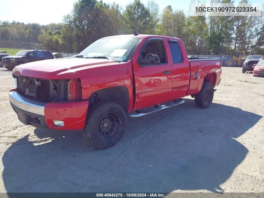 2007 Chevrolet Silverado 1500 Lt1 VIN: 1GCEK19097Z523354 Lot: 40543275