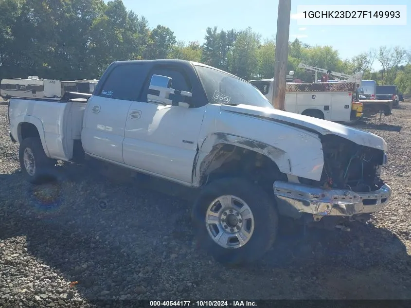 2007 Chevrolet Silverado 2500Hd Classic Lt1 VIN: 1GCHK23D27F149993 Lot: 40544177