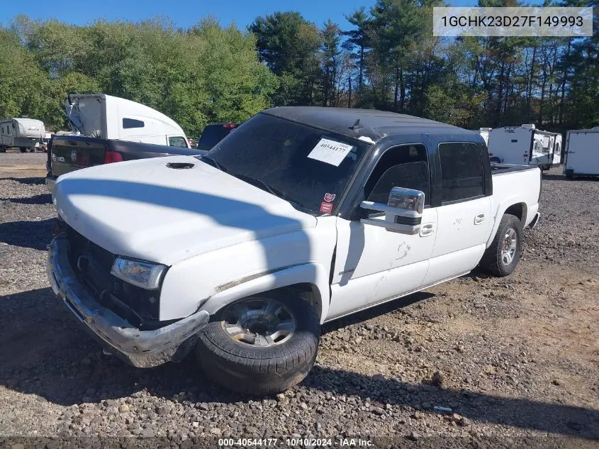 1GCHK23D27F149993 2007 Chevrolet Silverado 2500Hd Classic Lt1