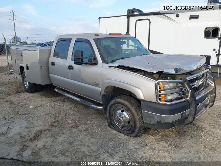 2007 Chevrolet Silverado 3500 Classic Lt3 VIN: 1GCJK33D57F164849 Lot: 40553539