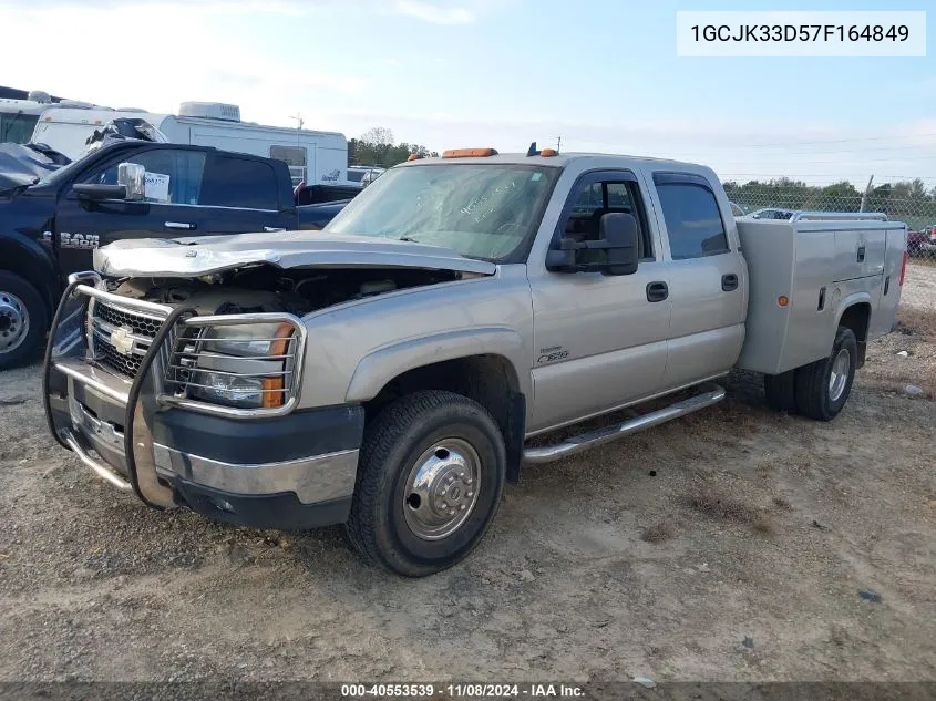 2007 Chevrolet Silverado 3500 Classic Lt3 VIN: 1GCJK33D57F164849 Lot: 40553539