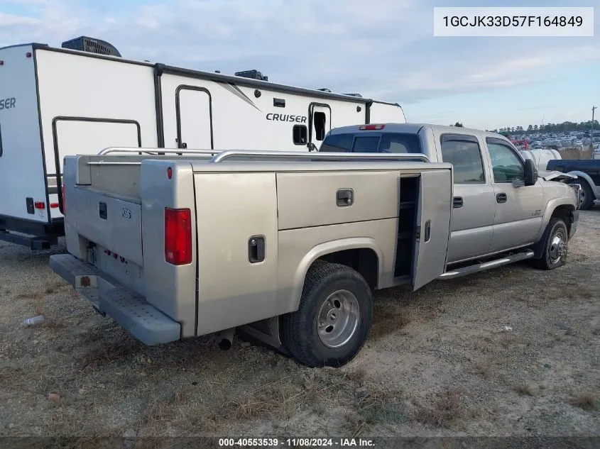 2007 Chevrolet Silverado 3500 Classic Lt3 VIN: 1GCJK33D57F164849 Lot: 40553539