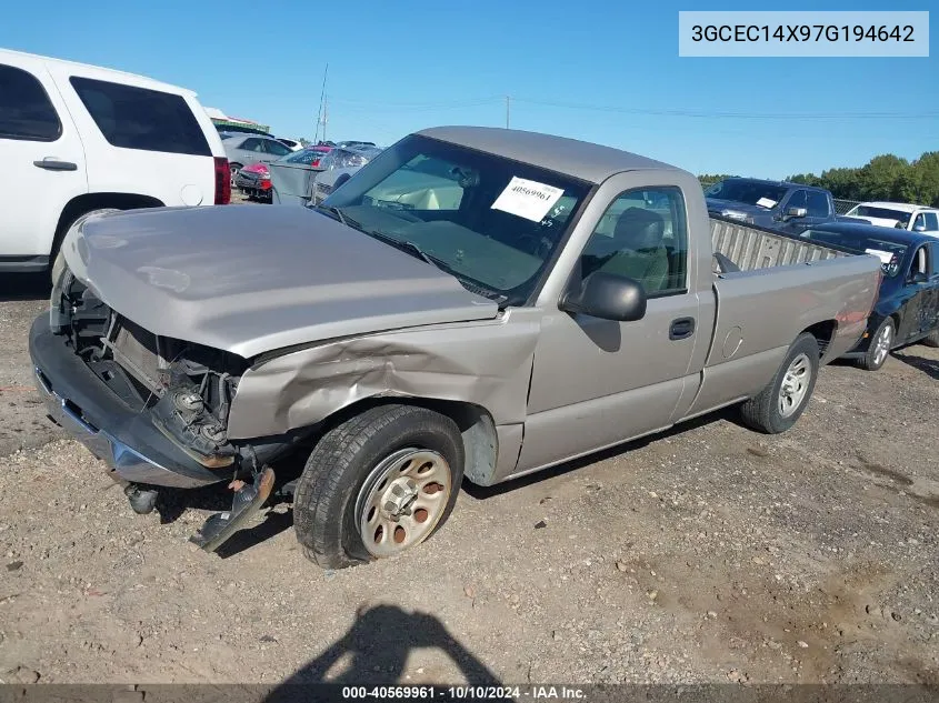 3GCEC14X97G194642 2007 Chevrolet Silverado 1500 Classic Work Truck