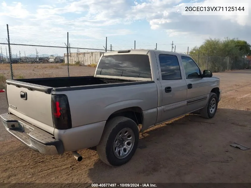 2007 Chevrolet Silverado 1500 Classic Ls VIN: 2GCEC13VX71125144 Lot: 40577497