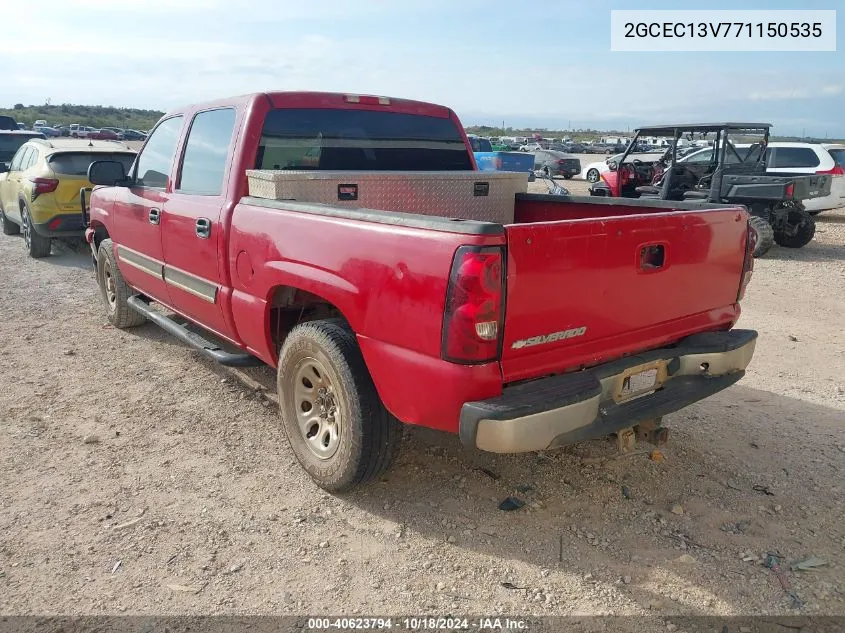 2007 Chevrolet Silverado 1500 Classic Ls VIN: 2GCEC13V771150535 Lot: 40623794