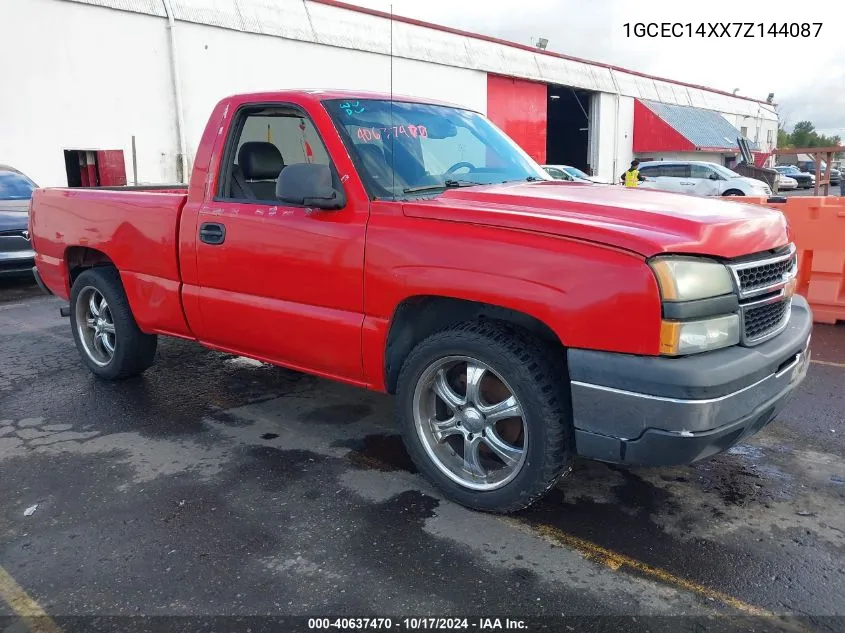 1GCEC14XX7Z144087 2007 Chevrolet Silverado 1500 Classic Work Truck