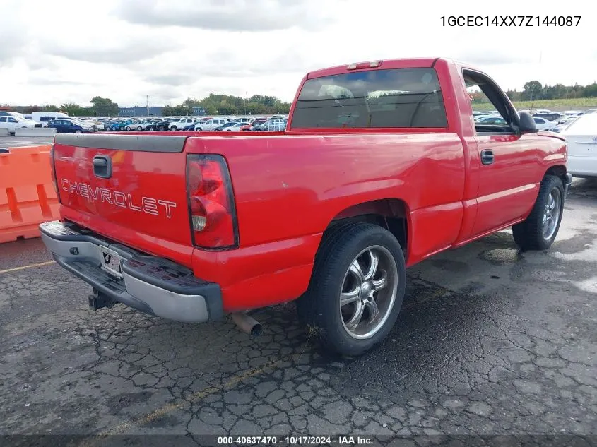 1GCEC14XX7Z144087 2007 Chevrolet Silverado 1500 Classic Work Truck