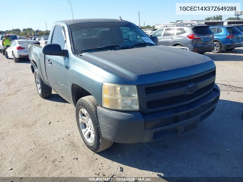 2007 Chevrolet Silverado 1500 Work Truck VIN: 1GCEC14X37Z649288 Lot: 40676477